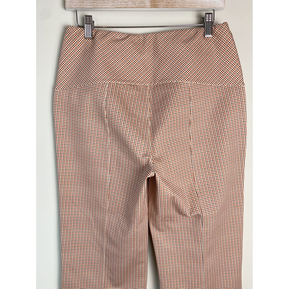 Liverpool Womens Stella Kick Flare Pants 8 Check Lava Flow Pull On Academia - Picture 7 of 12
